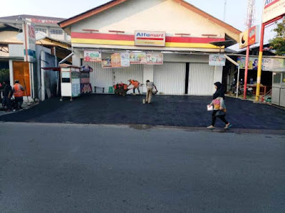 Proses Pengaspalan Jakarta